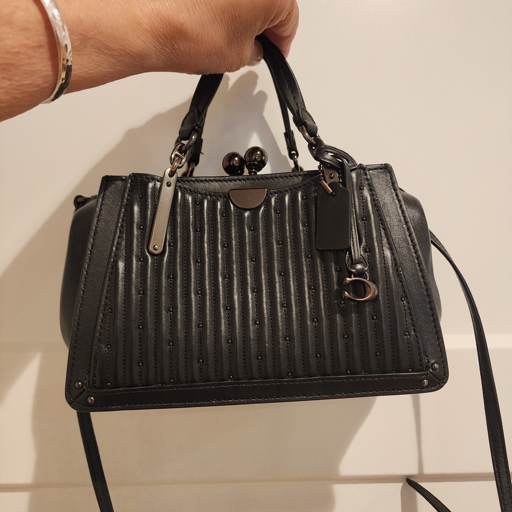 Coach Black Leather Satchel